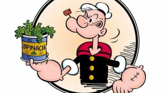 Les bienfaits des épinards vus par Popeye