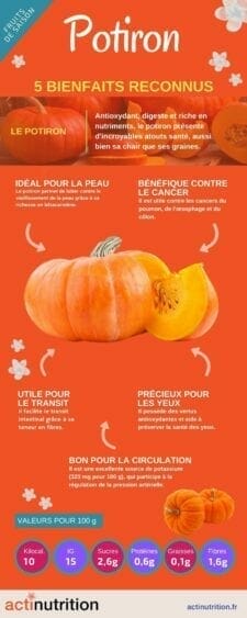 bienfaits du potiron