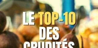 liste des crudités