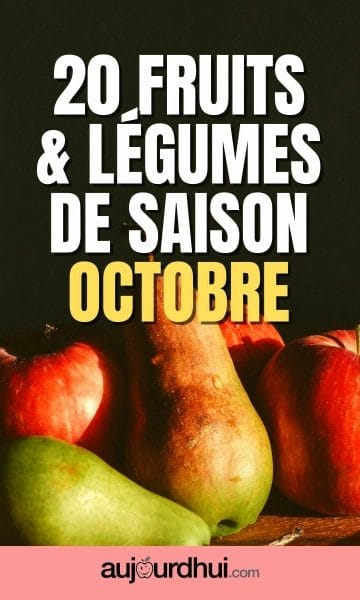 Octobre - 20 fruits et légumes de saison