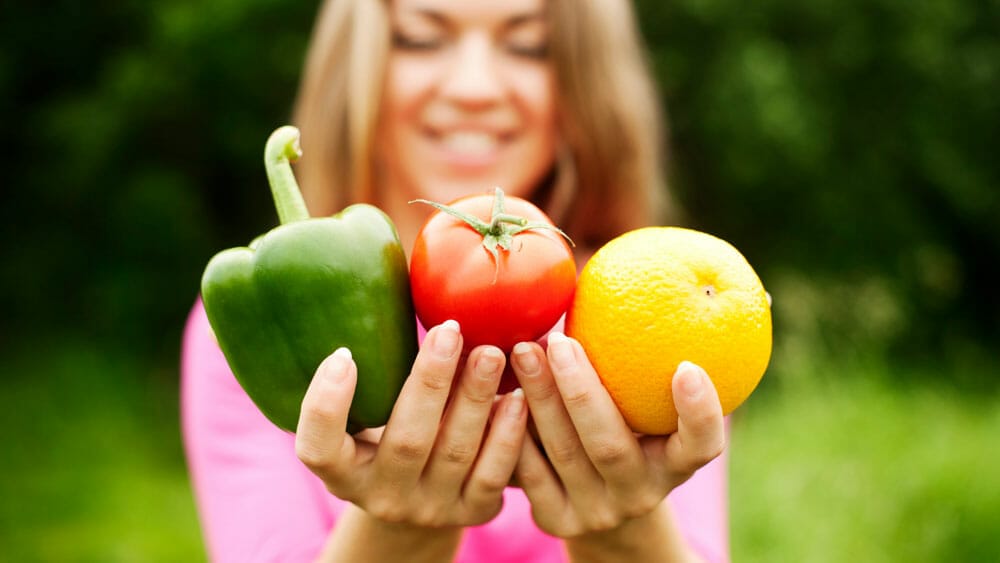 modérateurs d'appétit, Plats équilibrés - fruits et légumes