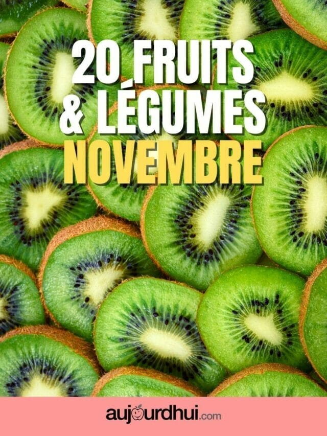 20 fruits et légumes de novembre