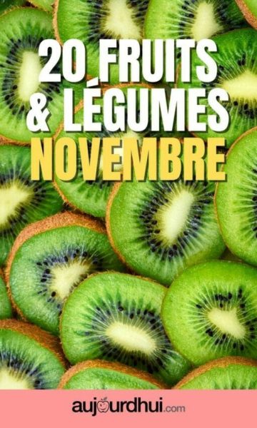 20 fruits et légumes de novembre