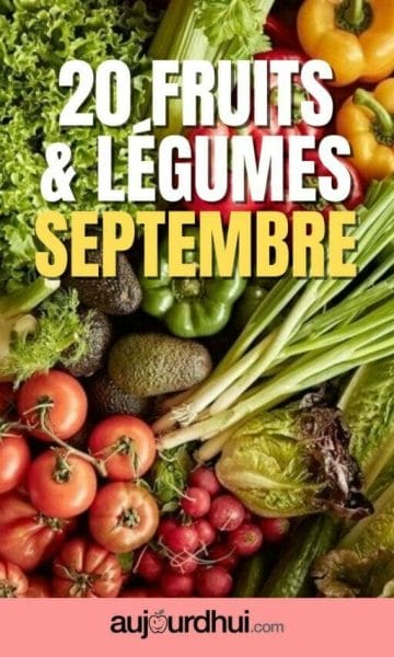 Les fruits et légumes de septembre