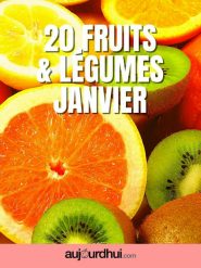 20 fruits et légumes de janvier