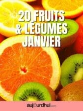 fruits et légumes de janvier