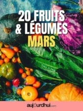 fruits et légumes de mars